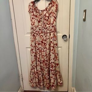Old Navy waist defined midi dress size L